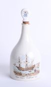 Plymouth Mayflower decanter, by James Howter and Company limited, height 25cm.