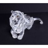 Swarovski Crystal Glass, Annual Edition 1995 Inspiration Africa, 'The Lion', boxed.