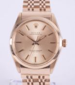 Rolex, a gents gold Oyster Perpetual Superlative Chronometer wristwatch with 14ct bracelet, circa