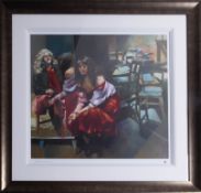 Robert Lenkiewicz, 'The Painter with Karen in the Studio', giclee on board, number 10/150, with