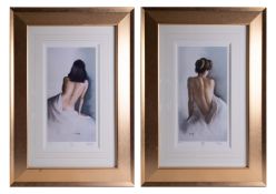 Domingo Carmen Gloria, (Barcelona), 'Isabel' and 'Maria', two signed edition prints from editions of
