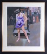 Robert Lenkiewicz, signed edition print 'Painter with Esther, Aristotle and Phylis theme, Project