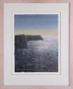 Robin Armstrong, (b.1947) Devon based wildlife artist, signed watercolour 'Irish Seascape',