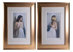 Domingo Carmen Gloria, (Barcelona), 'Rosana' and 'Lia', two signed edition prints from editions of