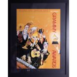 Todd White, poster, '49th Grammy Awards, 2007', 59cm x 44cm framed glazed.