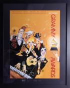 Todd White, poster, '49th Grammy Awards, 2007', 59cm x 44cm framed glazed.