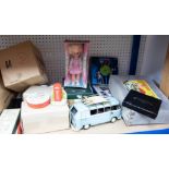 A mix of collectables including Bako building set, collectors doll, Lilliput Lane, some diecast