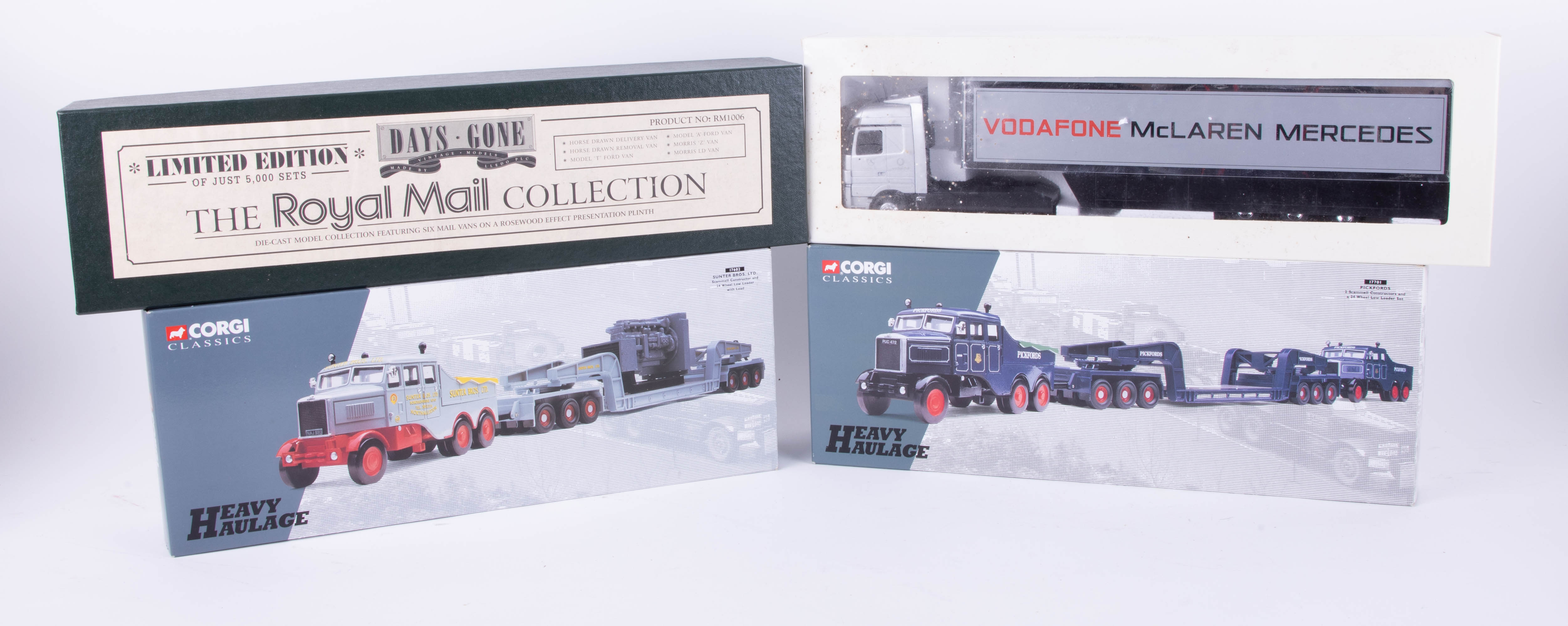 Days Gone, Limited Edition Royal Mail Collections set, Corgi Classics, two heavy Haulage sets and