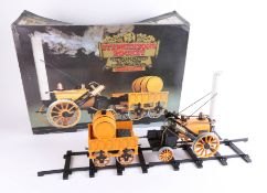 Hornby, The Stephenson's Rocket Real Steam Train set, boxed.