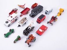 A Corgi Morris J-Type Royal Mail Van, Dinky Toys Massey, other Corgi models, Dinky Toys Tractor