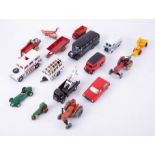 A Corgi Morris J-Type Royal Mail Van, Dinky Toys Massey, other Corgi models, Dinky Toys Tractor