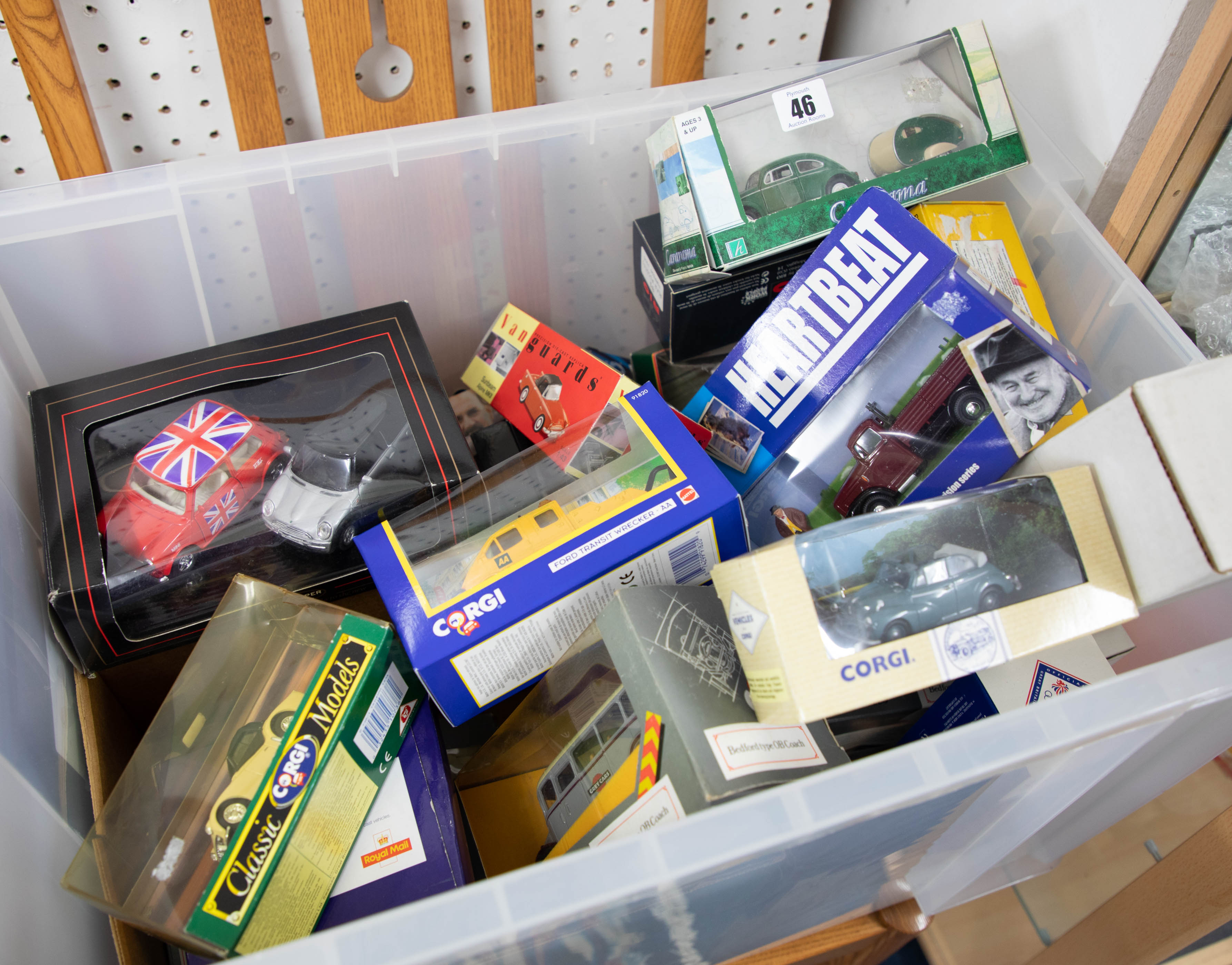 A mixed collection of boxed diecast models including Eddie Stobart, Corgi, Mini Cooper Gift Set,