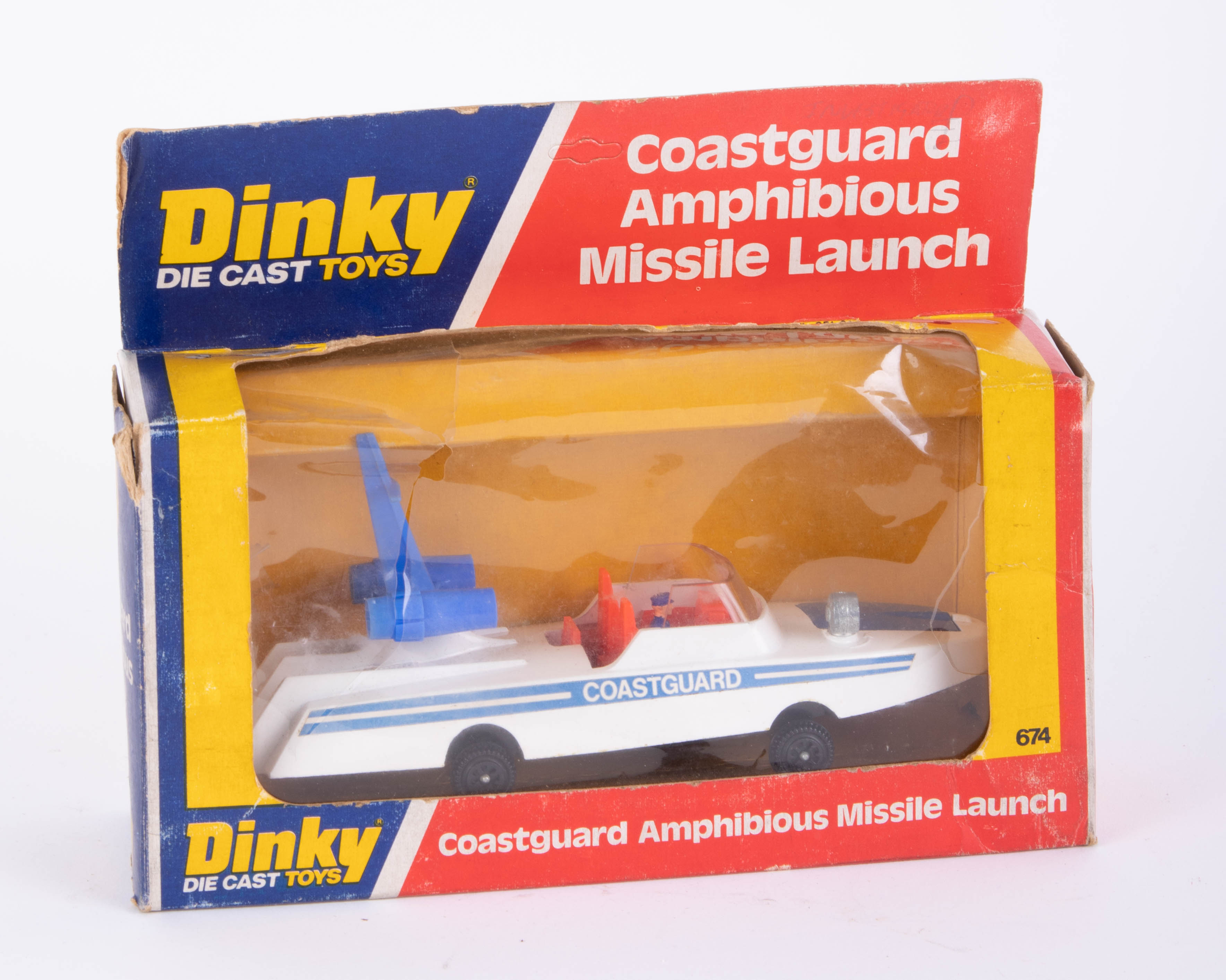 Dinky Toys, Coastguard Launch 674, boxed.