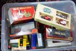 A mixed collection of diecast models including Corgi, EFE, Lledo promotion sets, Matchbox and also