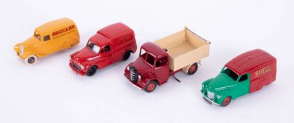 Dinky Toys Bedford Truck, Corgi Morris Minor Royal Mail Van, Dinky Toys Meccano Truck and Austin (