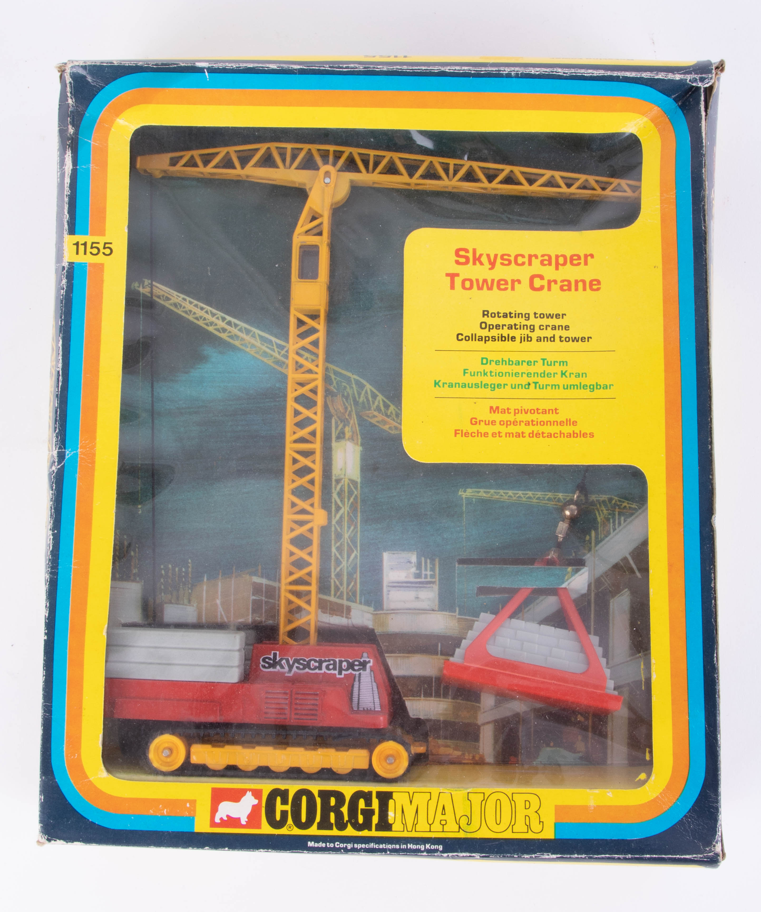 Corgi Major, Skyscraper Tower Crane 1155, boxed.