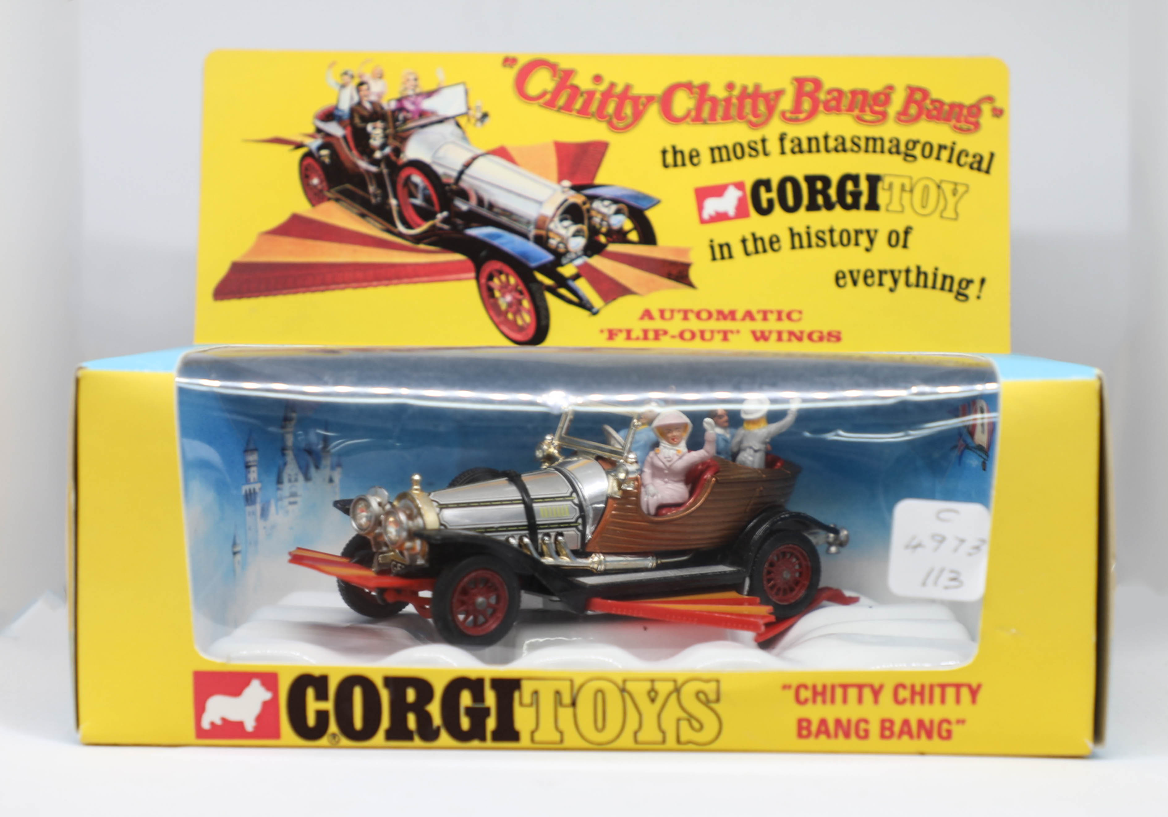 Corgi Toys, a recent Chitty Chitty Bang Bang, 266 boxed.