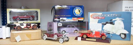 Various diecast and other scale models, including Minichamps, Franklin Mint, Norev, mainly boxed (