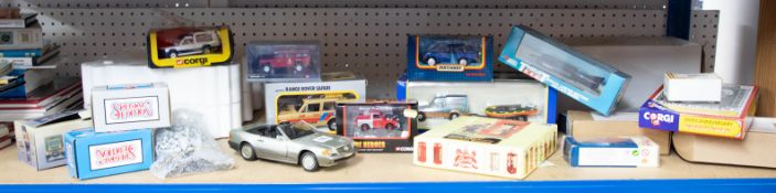 A collection of various models including Burago, Corgi, Matchbox, mainly boxed (21).