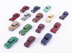 Dinky Toys, a collection of loose play worn models including Oldsmobile, Austin Devon's, Morris