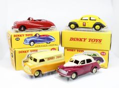 Dinky Toys, four models, including Morris Oxford, 159 boxed, Austin Atlantic, 106 boxed, Bedford,