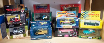 A collection of various diecast models, Matchbox, Corgi Classics etc, boxed (22).