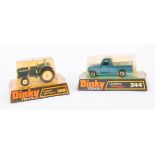 Dinky Toys, Leyland Tractor 308, Land Rover 344, boxed, (2).