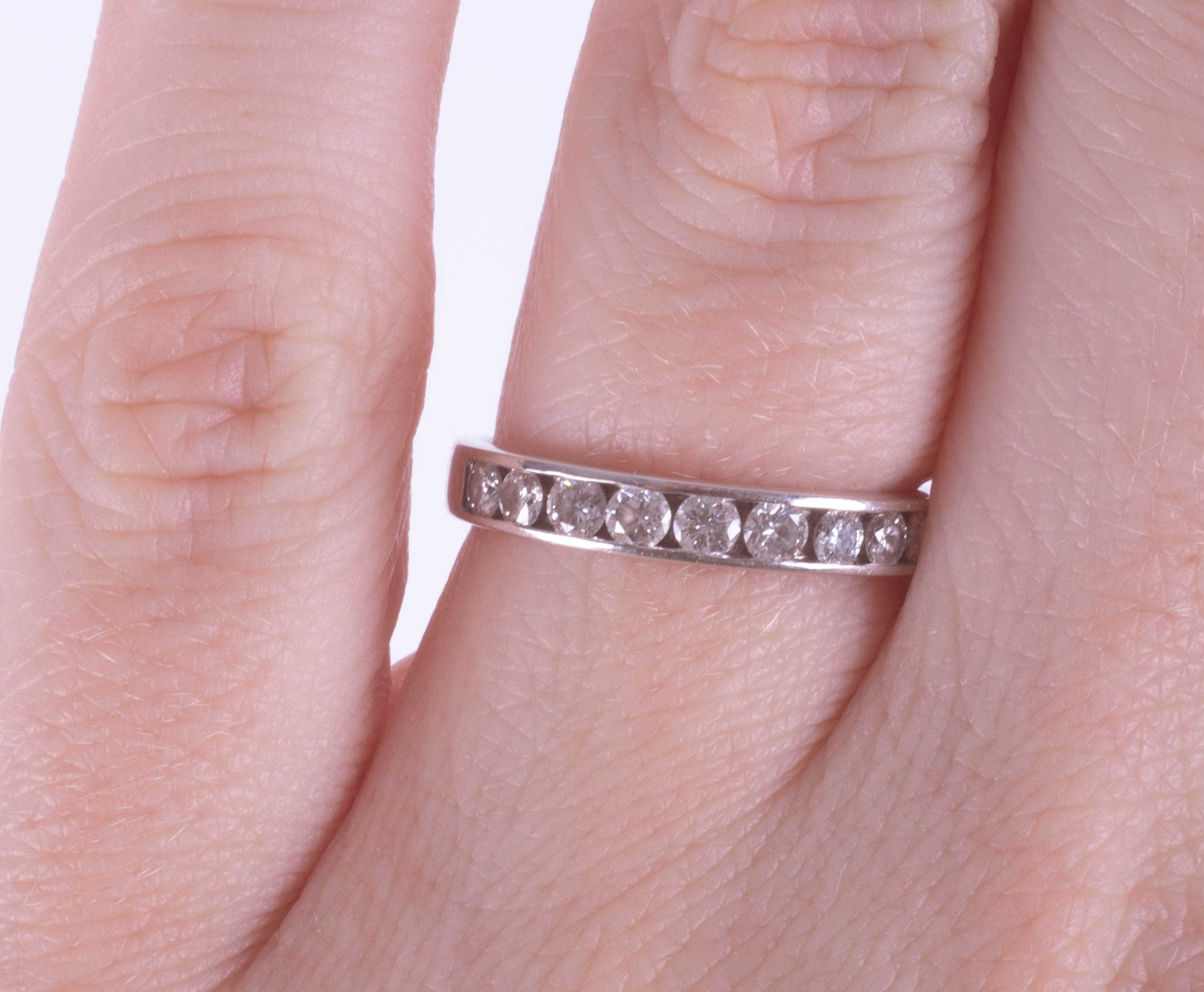 Canadian Ice Diamond Collection, a 9ct white gold and diamond eternity ring, colour I, clarity I1, - Image 2 of 4