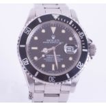 LATE ENTRY- Rolex, a gents Oyster Date Submariner wristwatch, probably model 16610 with