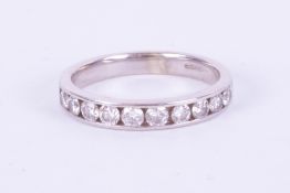 Canadian Ice Diamond Collection, a 9ct white gold and diamond eternity ring, colour I, clarity I1,