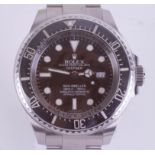 Rolex, a gents Deepsea Sea-Dweller Oyster Perpetual Date stainless steel wristwatch, purchased at