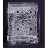 A Floridium crystal clock by Innermost, height 21.5cm.
