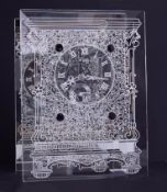 A Floridium crystal clock by Innermost, height 21.5cm.