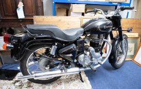 A 1991 Enfield 350cc Bullet Motorcycle, not registered, Indian built, with various documents and