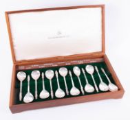 Birmingham Mint, a set of thirteen silver Apostle spoons, 1970s, with documentation booklet etc.,