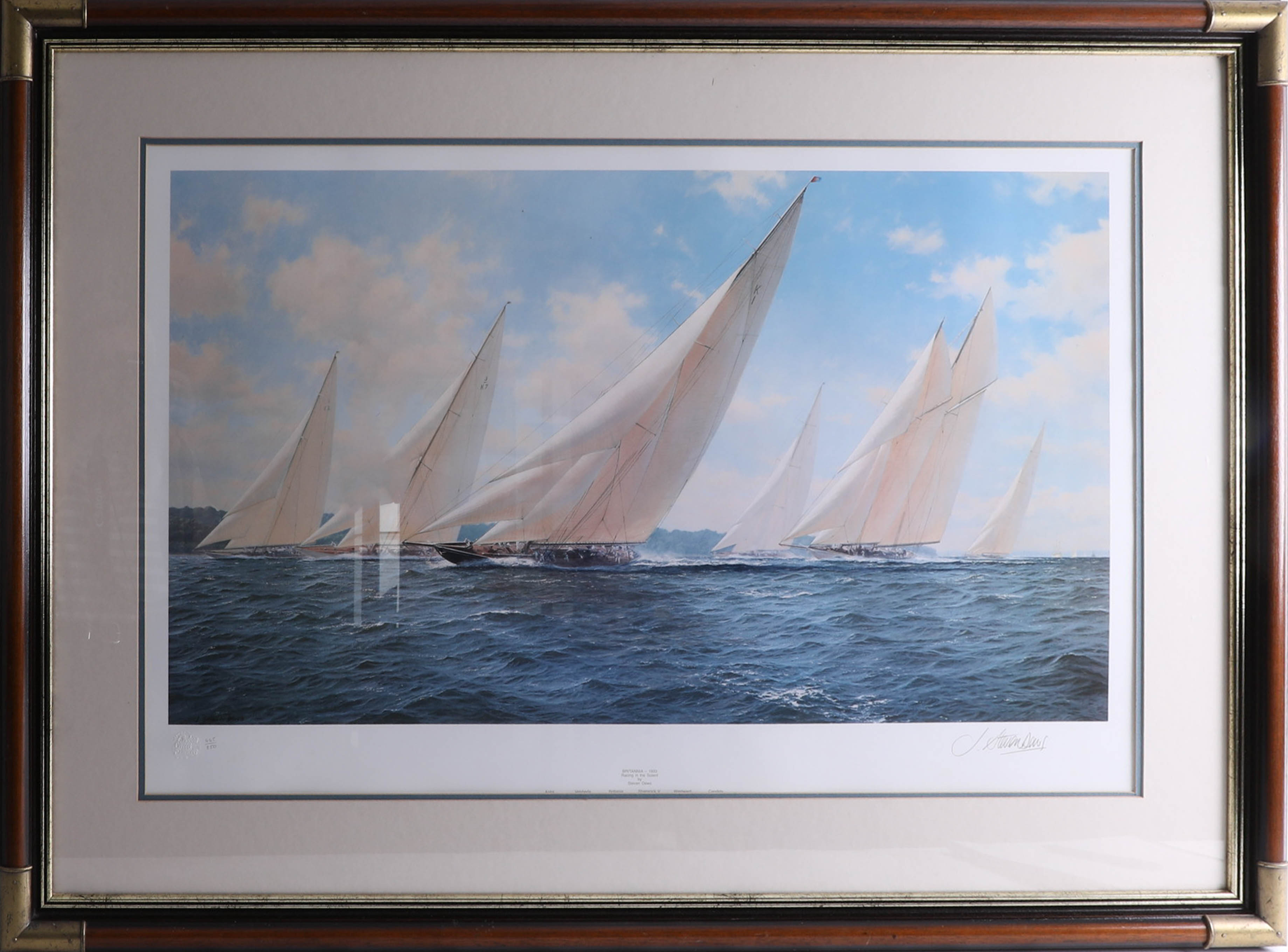 A collection of J.Steven Dews prints including 'Shamrock V racing off Yarmouth', 'The Whaler Phoenix - Image 5 of 5