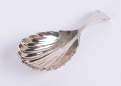 A Georgian silver caddy spoon, 11.45g.