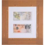 Banksy - 'Two Di-Faced Tenner's’, 2004, on paper, Di Faced is a pun on the word