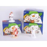 Snowman Coalport figures including 'The Wrong Nose', 'Hug For Mum' and 'Cowboy Jig', all boxed (3).