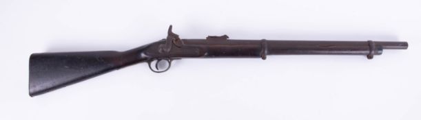 A mid 19th century Tower percussion rifle, stamped Tower 1862? , length 102cm.