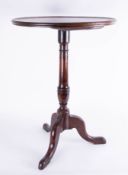 A 19th Century dish top mahogany tripod table, height 70cm.