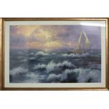 A Thomas Kinkade limited edition print, titled 'Perserverance', a lithograph with documentation from