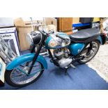 A 1966 BSA Bantam Motorcycle 175cc, registration KFM 5D, green registration book 1966, V5C