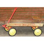 VINTAGE TRI-ANG 'BIG CHIEF' PULL ALONG WOODEN CART