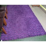 LARGE DREAM WEAVERS PURPLE GROUND FLOOR RUG WITH DEEP FABRIC PILE