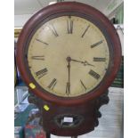 VICTORIAN MAHOGANY CASED PENDULUM WALL CLOCK