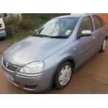 FROM DECEASED ESTATE - SILVER VAUXHALL CORSA DESIGN TWINPORT FIVE-DOOR HATCHBACK; KP56ZRK REGISTERED