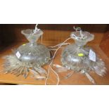 TWO DECORATIVE CEILING LIGHT FITTINGS