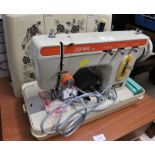 JONES 683 ELECTRIC SEWING MACHINE WITH PLASTIC CASE