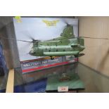 TWO BOXED CORGI THE AVIATION ARCHIVE MILITARY MODELS - AIR POWER BOEING-VERTOL CHINOOK HC.2,